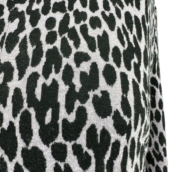 Tyler Böe Tunic Dress Womens XL Pink Background Black Leopard Spots Cowl Neck - Picture 5 of 9